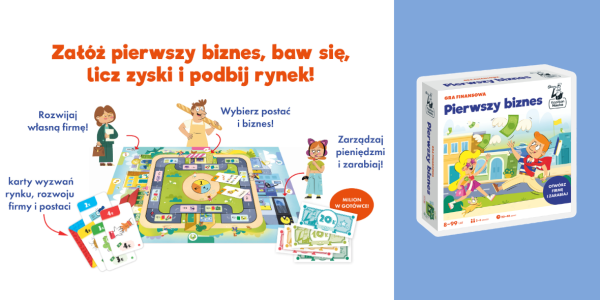 Pierwszy biznes dla dziecka? Sprawdź najnowszą grę finansową Kapitana Nauki!