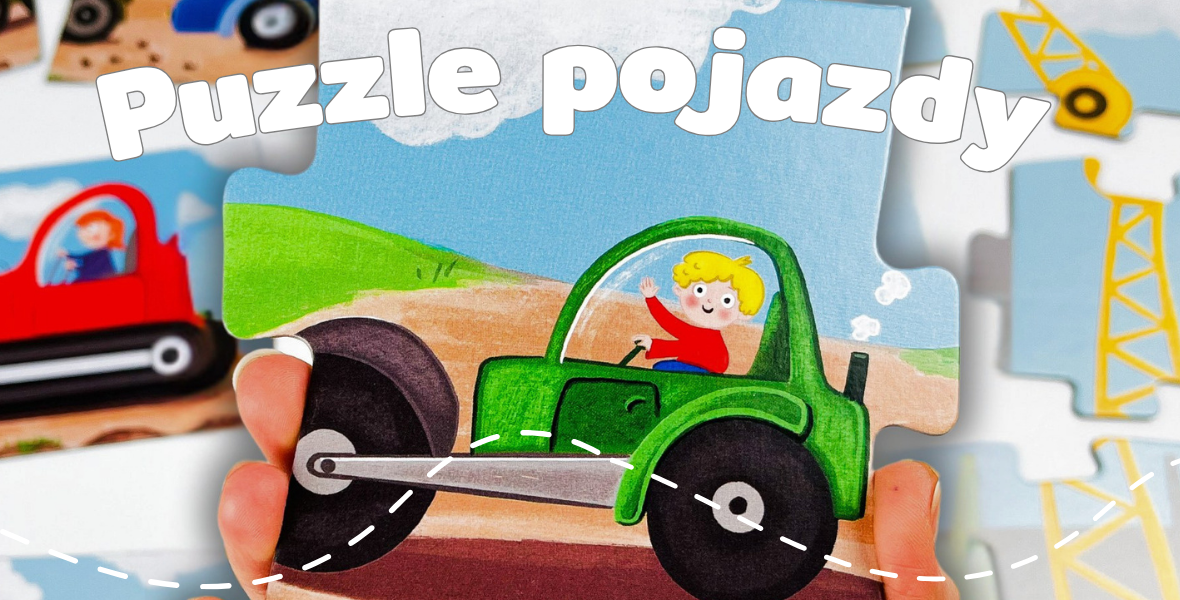 Puzzle samochody, ciężarówki i plac budowy – najlepsze układanki tematyczne dla dzieci 1-3 lata