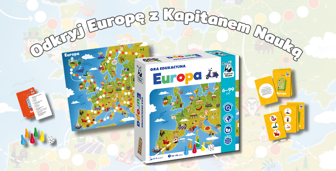 Kierunek: Europa! Poznaj nową grę planszową Kapitana Nauki